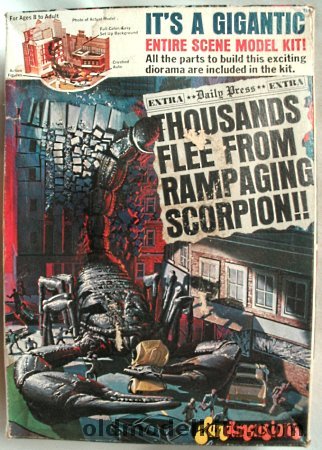 MPC Gigantics-Giant Rampaging Scorpion Diorama, 1-0504 plastic model kit